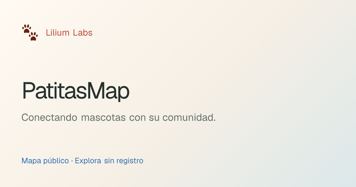Imagen institucional de PatitasMap