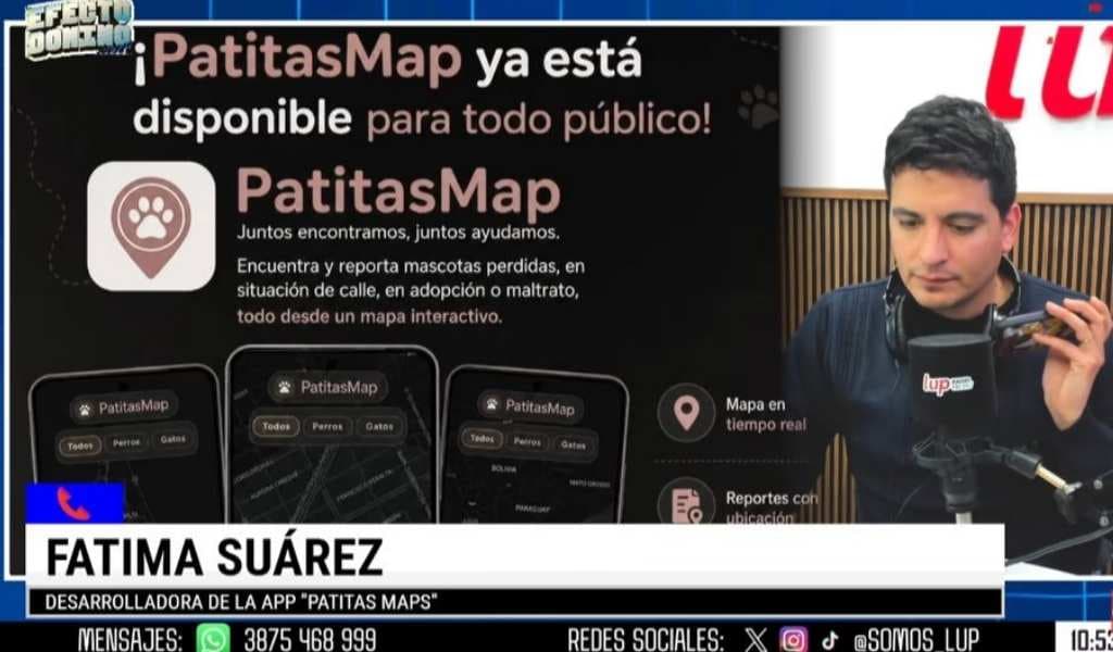 Imagen publicada por El Analista Salta junto a la nota sobre PatitasMap